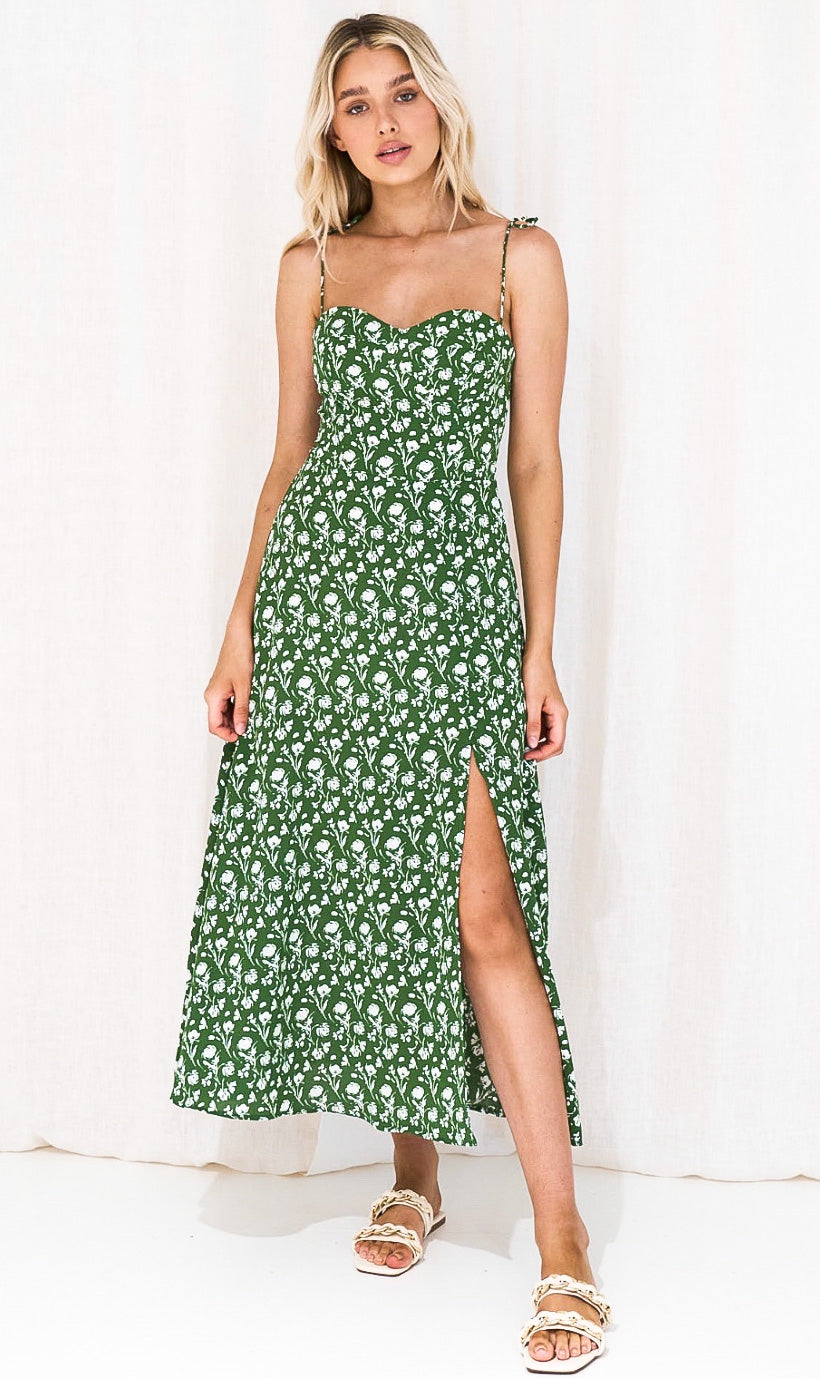 Lolita Green and White Dress – Totalook Clothing Yamba