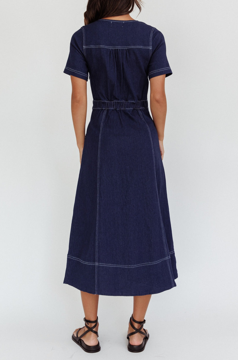 Farrah Denim Indigo Dress