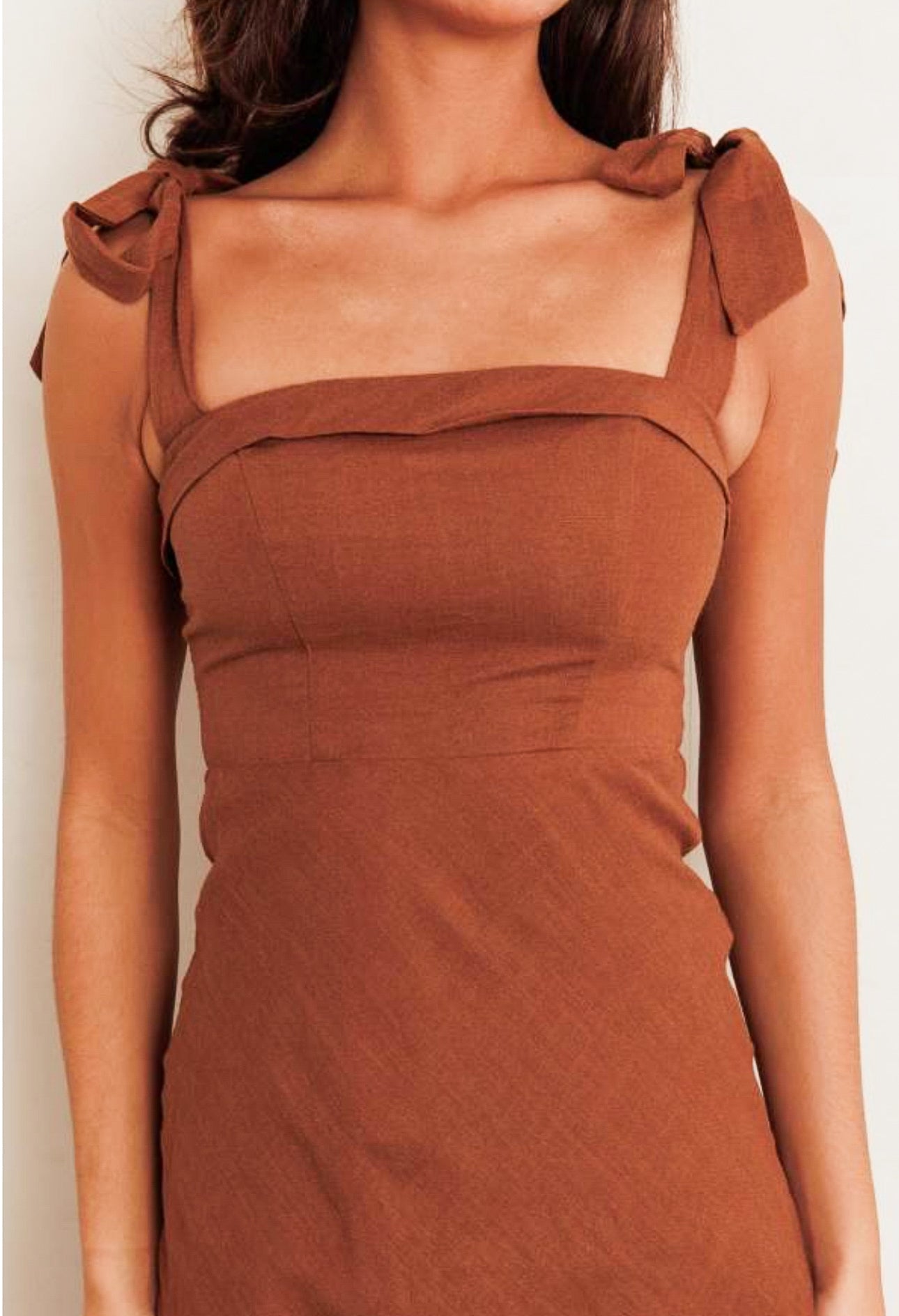 Carmen Chocolate Maxi Dress